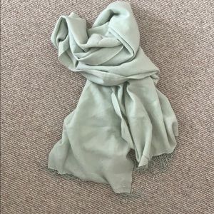 Portolano mint green cashmere/silk scarf